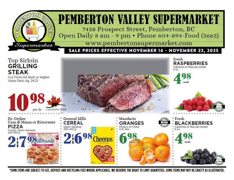 251122 Pemberton Valley Supermarket Flyer 2025 Week 47