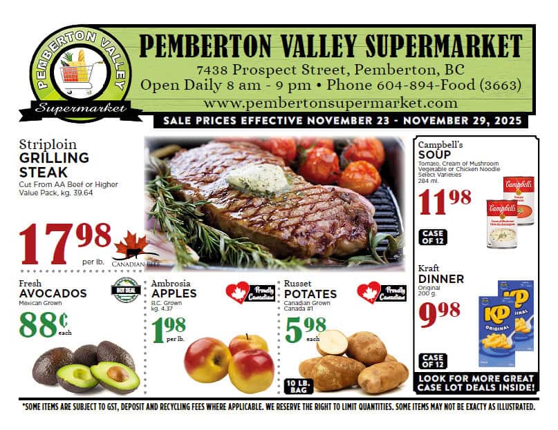 251129 Pemberton Valley Supermarket Flyer 2025 Week 48