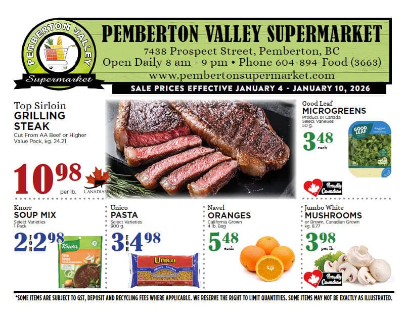 260110 Pemberton Valley Supermarket Flyer 2026 Week 02