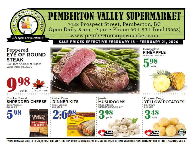260221 Pemberton Valley Supermarket Flyer 2026 Week 08