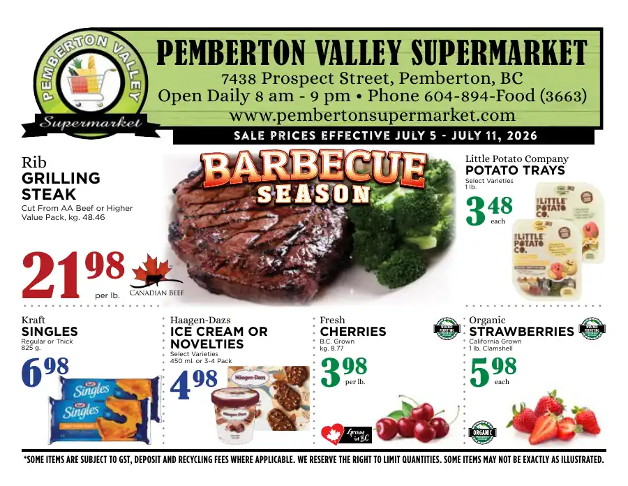 Pemberton Valley Supermarket Flyer Week 28