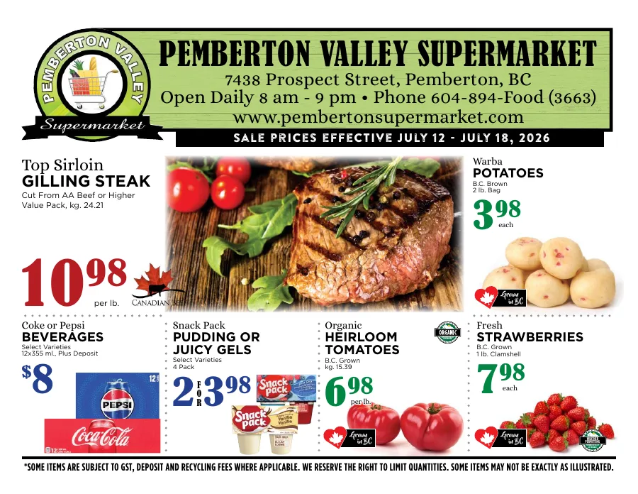 Pemberton Valley Supermarket Flyer Week 29